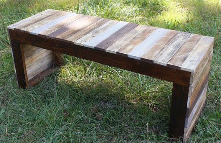 Wooden Pallet Sitting Bench Plans | Pallet Wood Projects