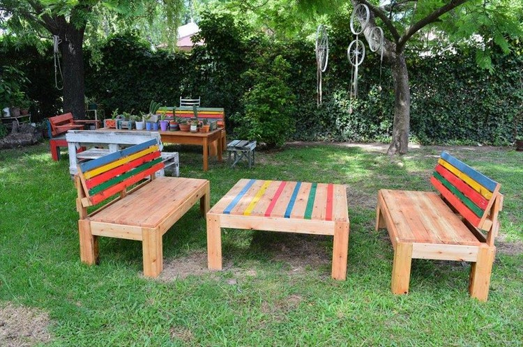 Ensemble de meubles de palette de patio