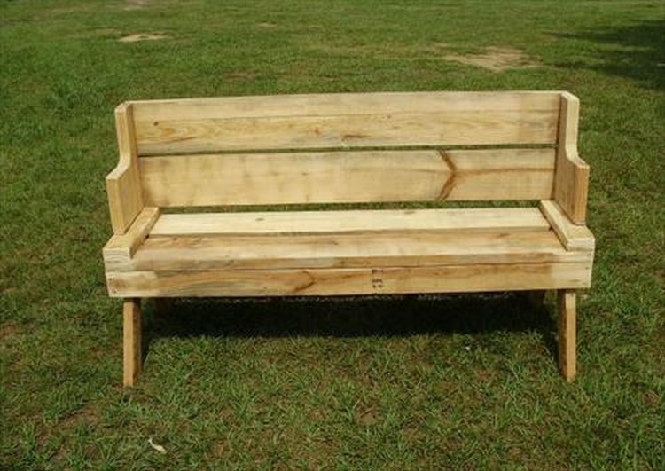 Wooden Pallet Sitting Bench Plans Pallet Wood Projects