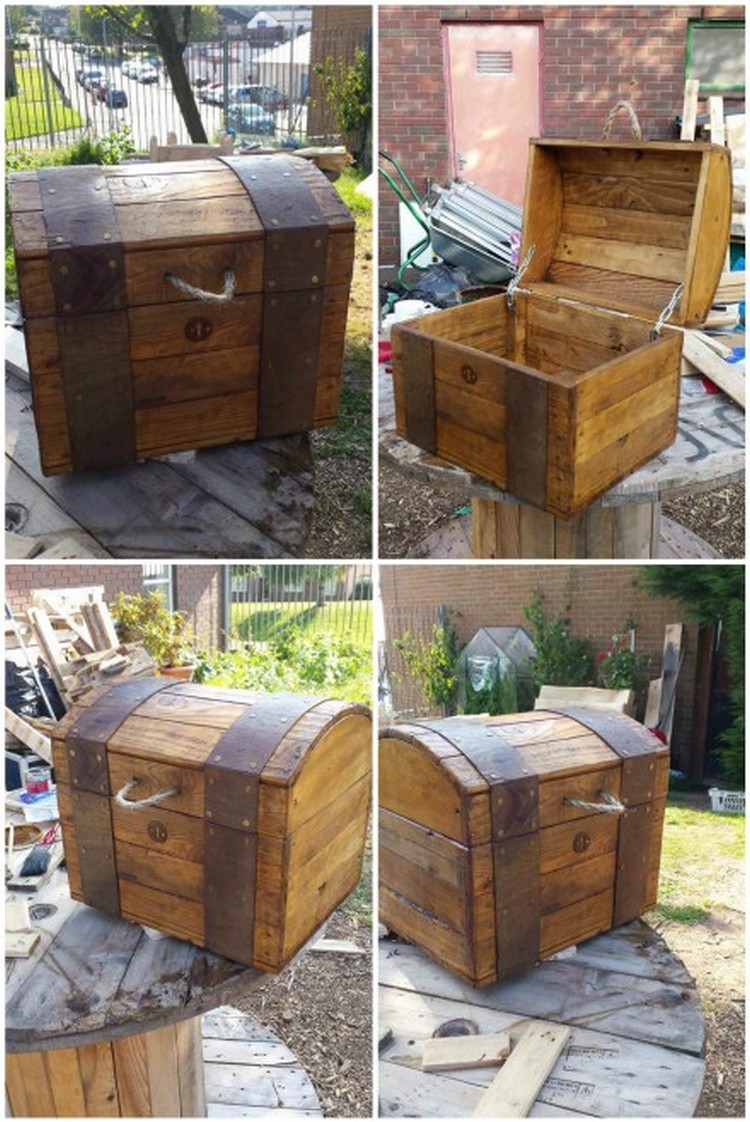 DIY Wooden Pallet Storage Box Plans | Pallet Wood Projects