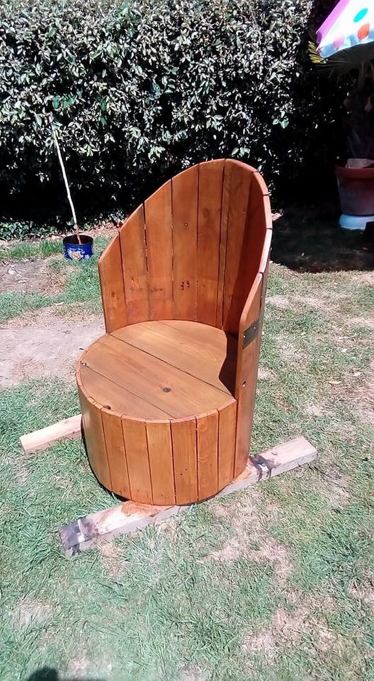 Diy Pallets And Cable Spool Made, Wooden Spool Chair Plans