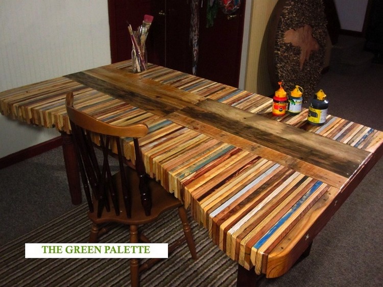 13 Perfect Wooden Pallet Dining Table, How To Make A Dining Room Table From Pallets