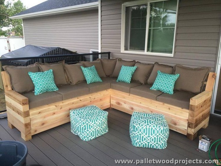 Pallet Patio Sectional Sofa Plans Wood Projects - Diy Pallet Garden Furniture Plans