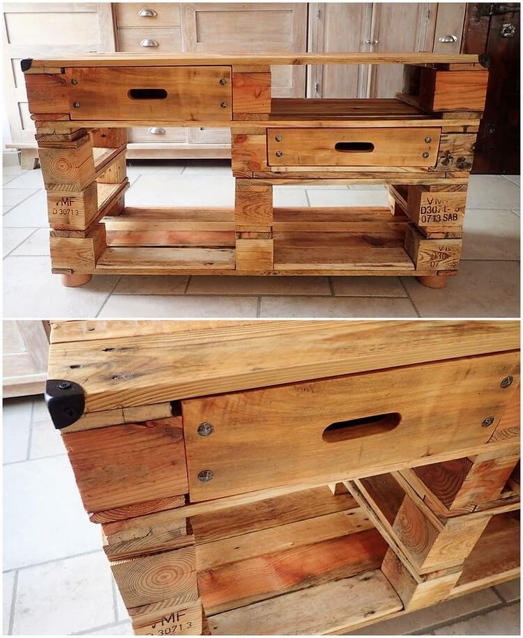 Mesa de palets de madera